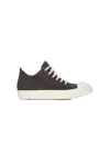 Rick Owens Drkshdw So Cunty Low Sneaks Black/milk In Black