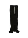 Rick Owens Drkshdw Cotton T-shirt Skirt With Elastic Waist And Adjustable Side Slit In Black