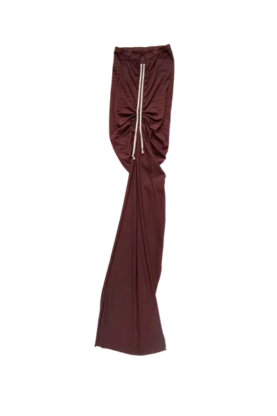 Rick Owens Drkshdw Soft Edfu Long Skirt 43 Scab In Brown