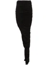 Rick Owens Drkshdw Soft Edfu Maxi Skirt In Black