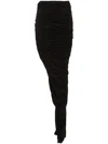 Rick Owens Drkshdw Soft Edfu Maxi Skirt In Black