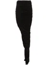 Rick Owens Drkshdw Soft Edfu Maxi Skirt In Black