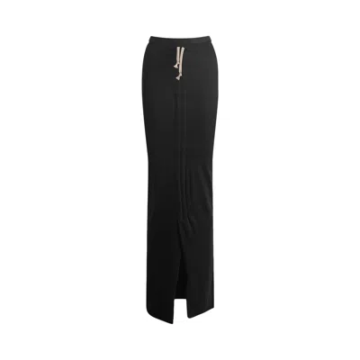 Pre-owned Rick Owens Drkshdw Soft Edfu Skirt 'black' | Women's Size Xs