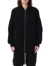 Rick Owens Drkshdw Black Porterville Jumbo Flight Bomber Jacket In Black
