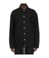 Rick Owens Drkshdw Sphinx Jumbo Worker Jacket In Black