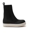 Rick Owens Drkshdw Splicing Design Boots In Black