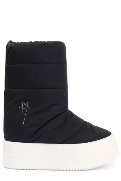 RICK OWENS DRKSHDW RICK OWENS DRKSHDW STAR DETAILED PLATFORM PADDED BOOTS