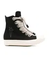 Rick Owens Drkshdw Star-embroidered Lace-up Sneakers In Black