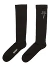 Rick Owens Drkshdw Star-embroidered Socks In Black
