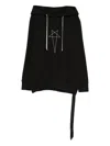 Rick Owens Drkshdw Star Graphic Hooded In Black
