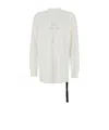 Rick Owens Drkshdw Star Printed Long Sleeved T-shirt In White