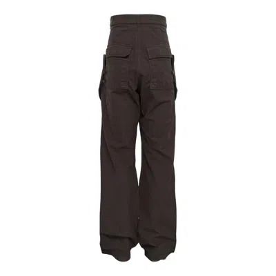 Rick Owens Drkshdw Stefan Cargo Pants Cotton Tela In Brown