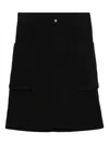 Rick Owens Drkshdw Stefan Cargo-pocket Skirt In Black