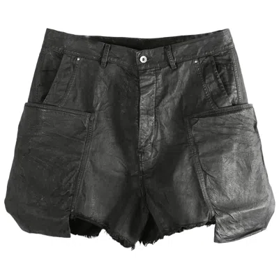 Pre-owned Rick Owens Drkshdw Stefan Denim Cargo Shorts 'black' | Men's Size 30