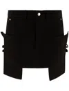 Rick Owens Drkshdw Stefan Mini Skirt In Black