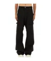Rick Owens Drkshdw Stefan Wide Leg Cargo Pants In Black