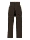 Rick Owens Drkshdw Stefan Wide-leg Jeans In Brown