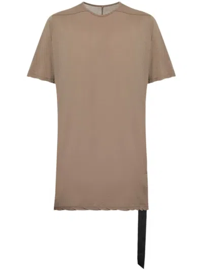 Rick Owens Drkshdw Stitch Detailing T-shirt In Brown