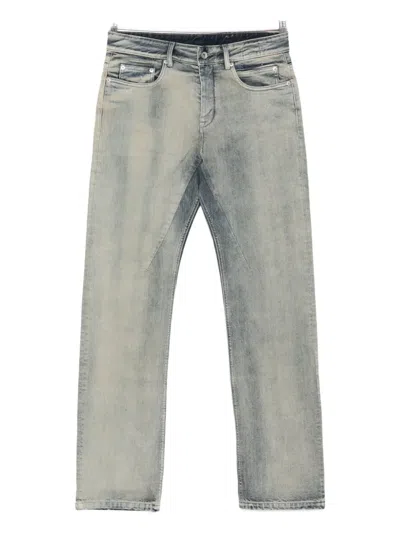 Rick Owens Drkshdw Stitching-details Jeans In Gray