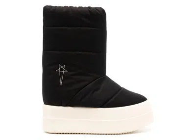 Pre-owned Rick Owens Drkshdw Stivali Imbottiti Mega Bumper Lunar (women's) Sneakers In Black/pearl/milk