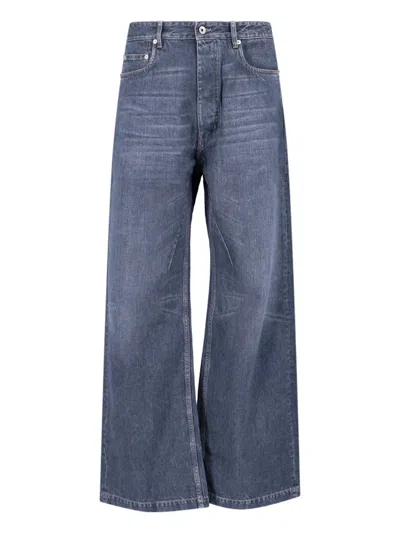 Rick Owens Drkshdw Straight Jeans In Blue