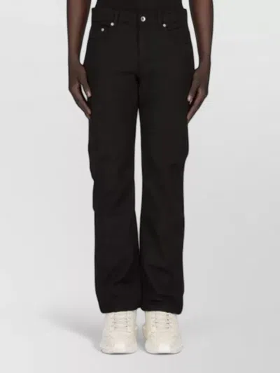 Rick Owens Drkshdw Straight Leg Denim Five Pocket In Black