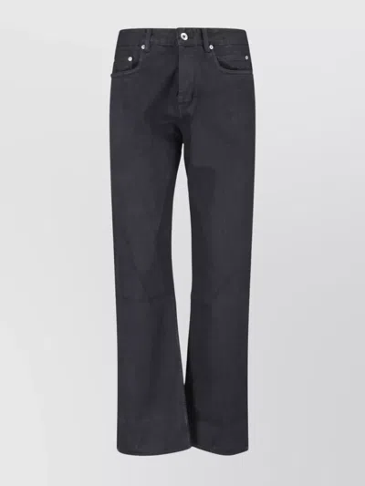 RICK OWENS DRKSHDW STRAIGHT LEG TROUSERS WITH BELT LOOPS DETAIL