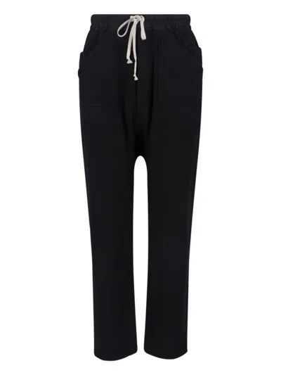 Rick Owens Drkshdw Straight-leg Trousers With Minimalist Design In Black