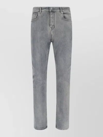 Rick Owens Drkshdw Straight-leg Denim Jeans In Gray