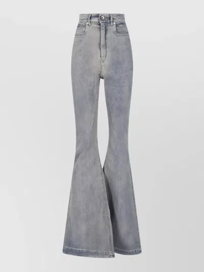 Rick Owens Drkshdw Straight-leg Jeans In Gray