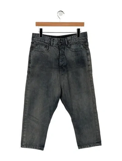 Pre-owned Rick Owens Drkshdw Straight-leg Jeans In Grey