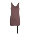 Rick Owens Drkshdw Strap-detail Cotton Tank Top In Brown