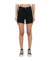 Rick Owens Drkshdw Denim Bermuda Shorts In Black