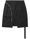 Rick Owens Drkshdw Strap-detail Drop-crotch Shorts In Black