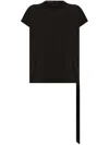 Rick Owens Drkshdw Strap-detail T-shirt In Black