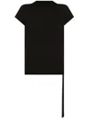 Rick Owens Drkshdw Strap-detail T-shirt In Black
