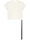 Rick Owens Drkshdw Drkshdw By Rick Owens Woman T-shirt Beige Size L Cotton In White