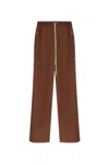 Rick Owens Drkshdw Pusher Track Pants In Brown