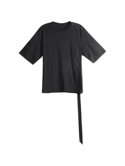 Rick Owens Drkshdw Strap-detail Panelled T-shirt In 블랙