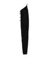 Rick Owens Drkshdw One Shoulder Maxi Dress With Side Slit In Black