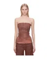 Rick Owens Drkshdw Stretch Denim Tights In Red
