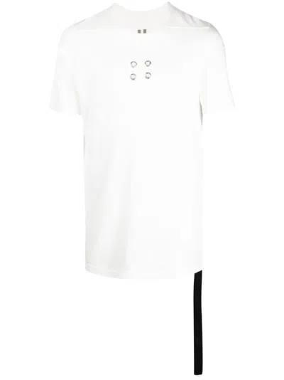 Rick Owens Drkshdw Tommy T Eyelet-detail T-shirt In White