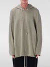 Rick Owens Drkshdw Peter Hoodie With Drawstring And Kangaroo Pocket In Animal Print
