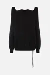 Rick Owens Drkshdw Structured-shoulders Cotton Sweatshirt