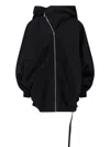 Rick Owens Drkshdw Hooded Sweatshirt With Drawstring And Pockets In Black