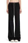Rick Owens Drkshdw Pusher Organic Cotton Track Pants In Black