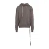 Rick Owens Drkshdw Drkshdw By Rick Owens Draped Grey Cotton Sweatshirt In Grey