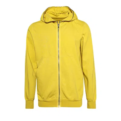 Pre-owned Rick Owens Drkshdw T- Shirt Jumbo Gimp Hoodie 'lemon' | Yellow | Men's Size Xs