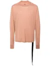 Rick Owens Drkshdw Lightweight Cotton Sweatshirt In Pink