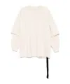 Rick Owens Drkshdw Off-white Hollywood Tommy Hustler T-shirt In White